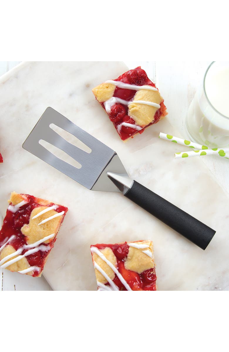Rada Cutlery 3.375-Inch Slotted Turner Spatula, Alternate, color, Black