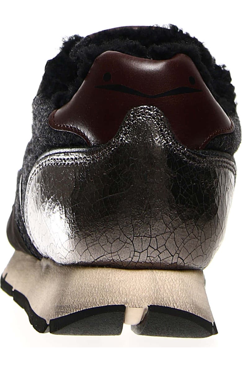 Voile Blanche Julia Genuine Shearling Jogger Sneaker, Alternate, color, Black Anthracite