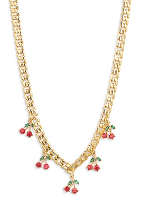 Cherry Pie Curb Chain Necklace