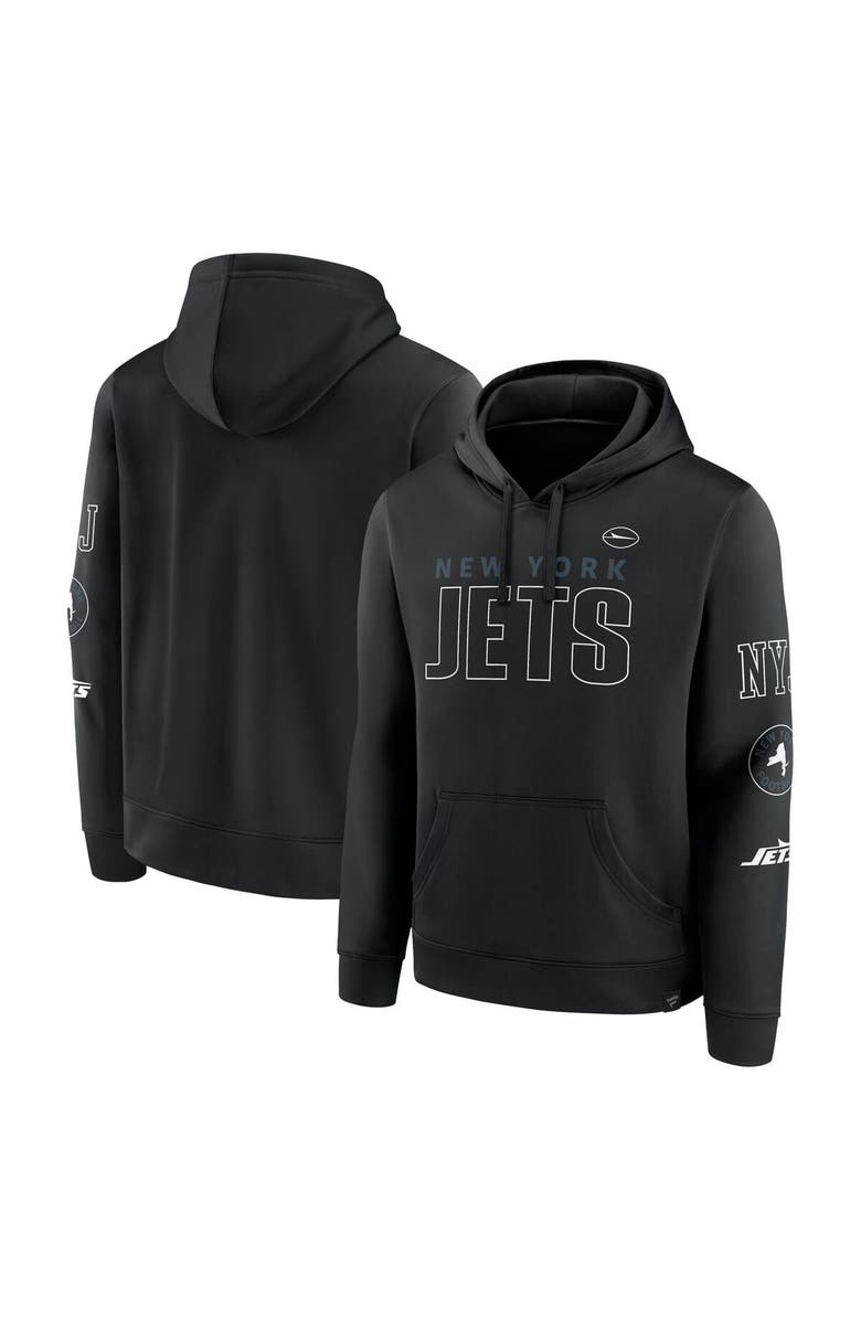 FANATICS Men's Fanatics  Black New York Jets Big & Tall Fleece Pullover Hoodie, Main, color, 