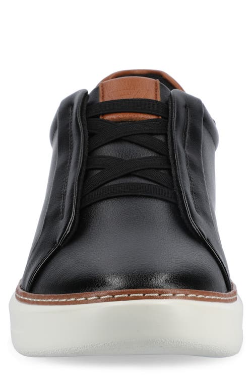 Vance Co. Vance Co Forbes Luxe Low Top Sneaker In Black