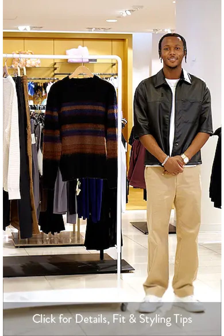 Wilde Brush Stripe Wool Blend Crewneck Sweater video