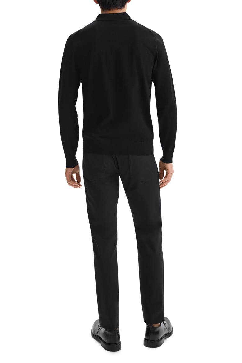 Goris Long Sleeve Polo, Alternate, color, BLK