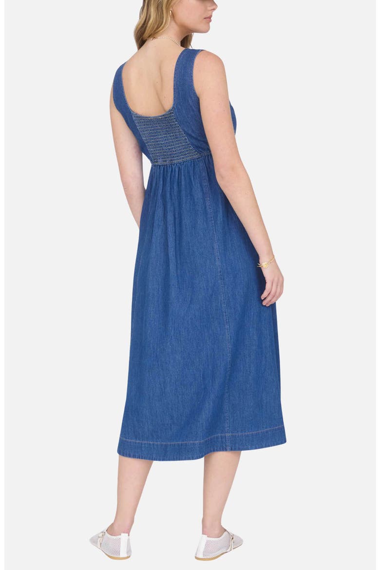 Sleeveless Denim Midi Dress, Alternate, color, DENIM