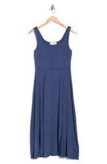Square Neck Midi Dress