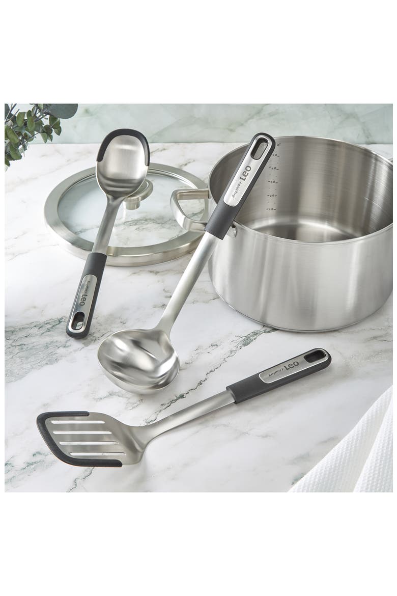 Soup Ladle, Alternate, color, BLACK