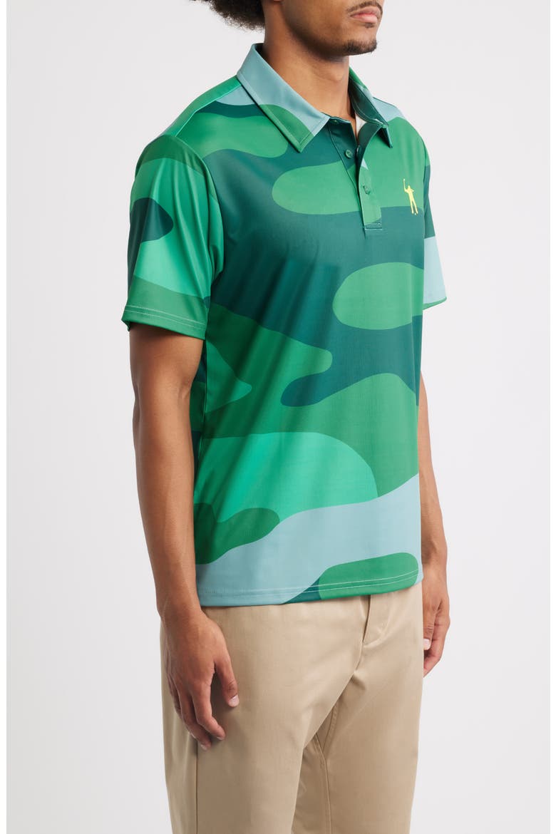 Snap Placket Performance Golf Polo, Alternate, color, VERDE