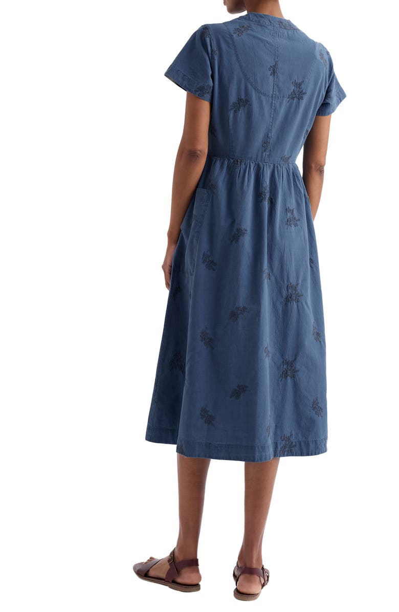 Seasalt Cornwall Fowen Embroidered Organic Cotton Shirtdress, Alternate, color,
