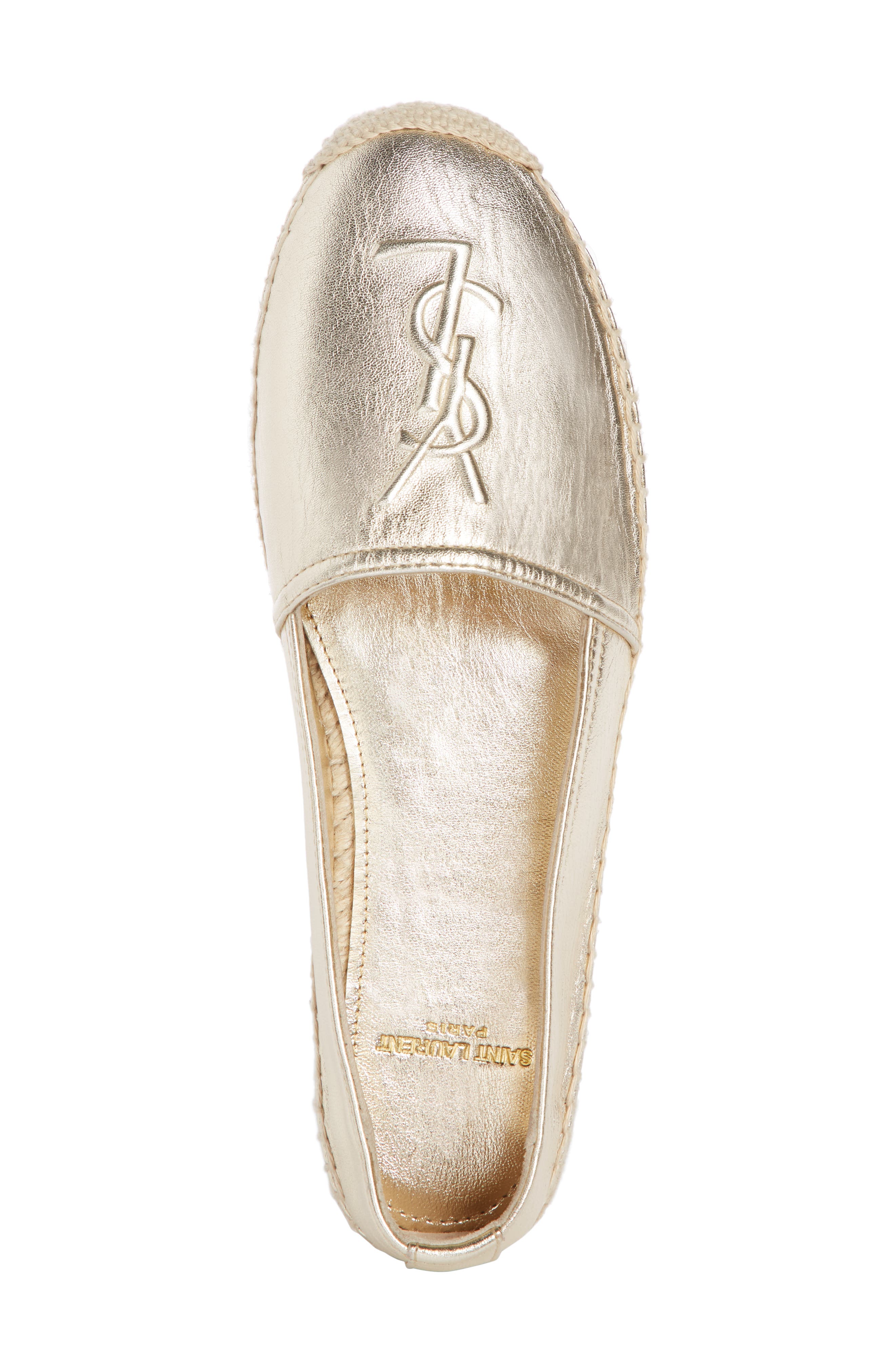 Saint Laurent Logo Espadrille, Alternate, color, 