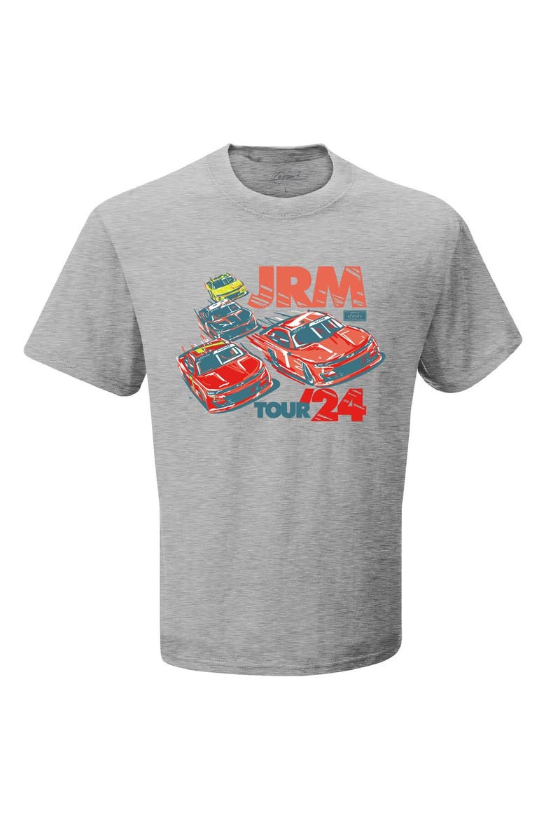Men's JR Motorsports Official Team Apparel Heather Gray 2024 Schedule T-Shirt, Alternate, color, Heather Gray