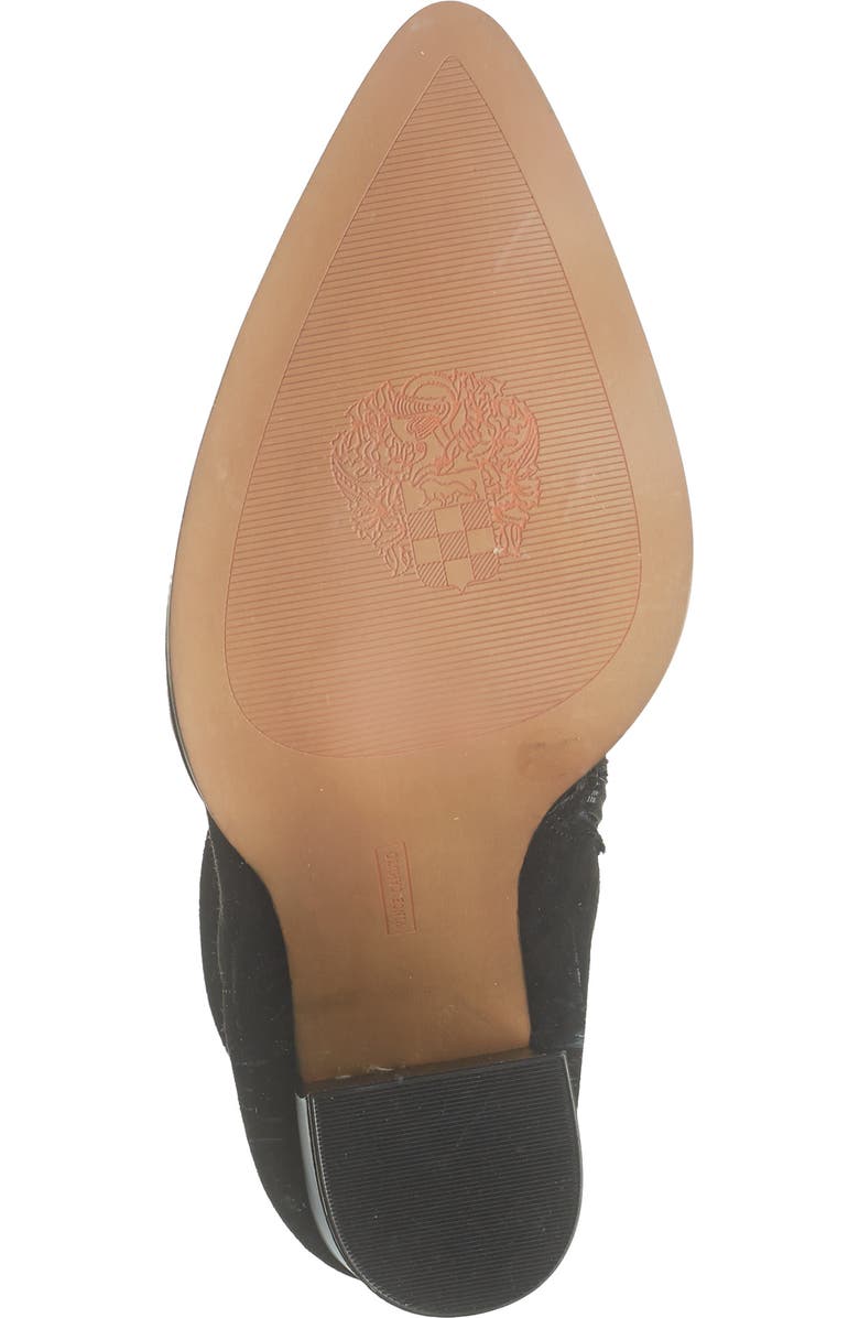 Vince Camuto Crethana Ruched Leather Block Heel Boot, Alternate, color,