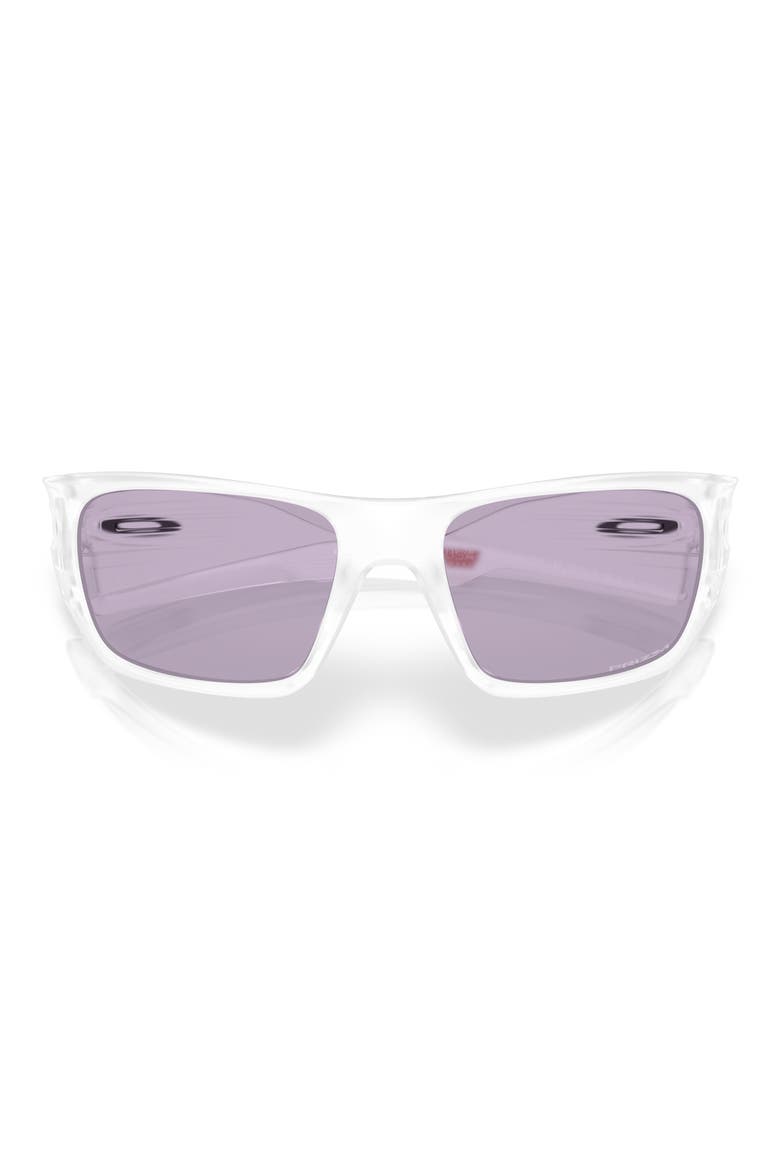 Masseter 60mm Rectangle Sunglasses, Alternate, color, MATTE CLEAR / PRIZM SLATE