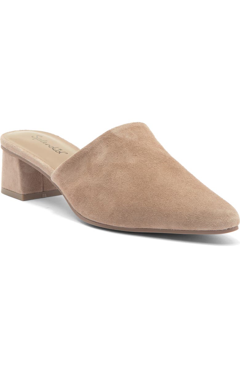 Splendid Lyn Suede Mule Heel, Main, color, Ermine