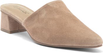 Lyn Suede Mule Heel