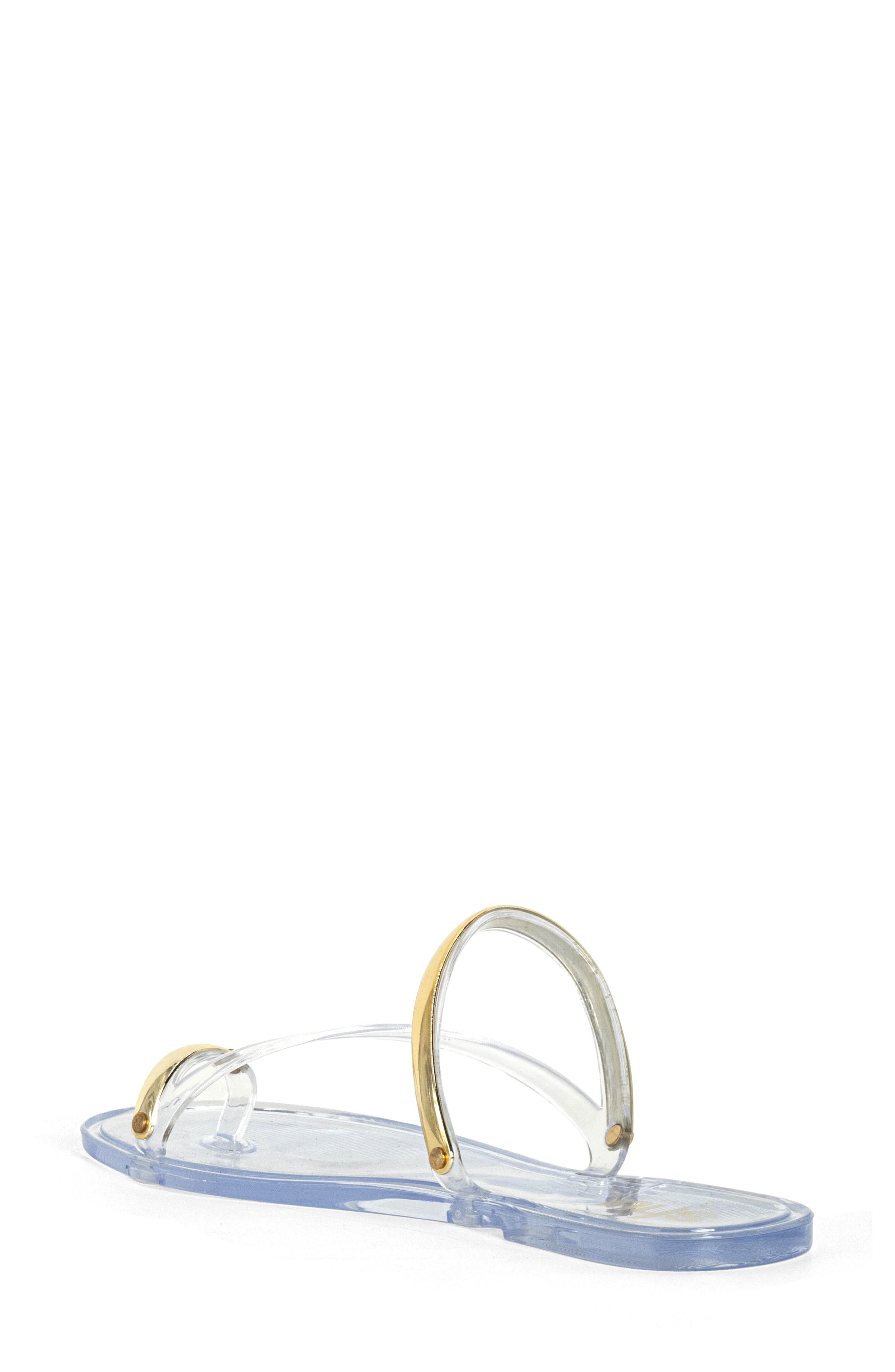 Dottie Toe Loop Sandal, Alternate, color, CLEAR