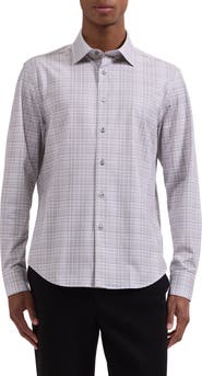 Bugatchi James OoohCotton® Plaid Button-Up Shirt
