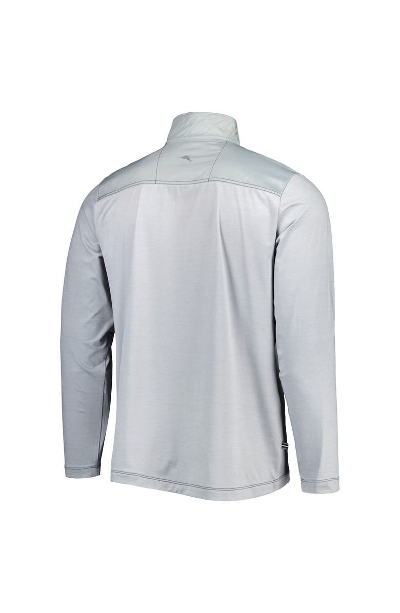 Tommy Bahama Men's Tommy Bahama Gray Washington Commanders On Deck IslandZone Half-Zip Jacket, Alternate, color, 