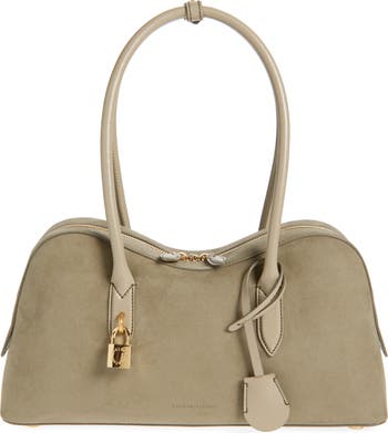 【Stella McCartney】 Ryder Mini faux suede shoulder bag Ryder Mini faux suede shoulder bag in brown - Stella Mc