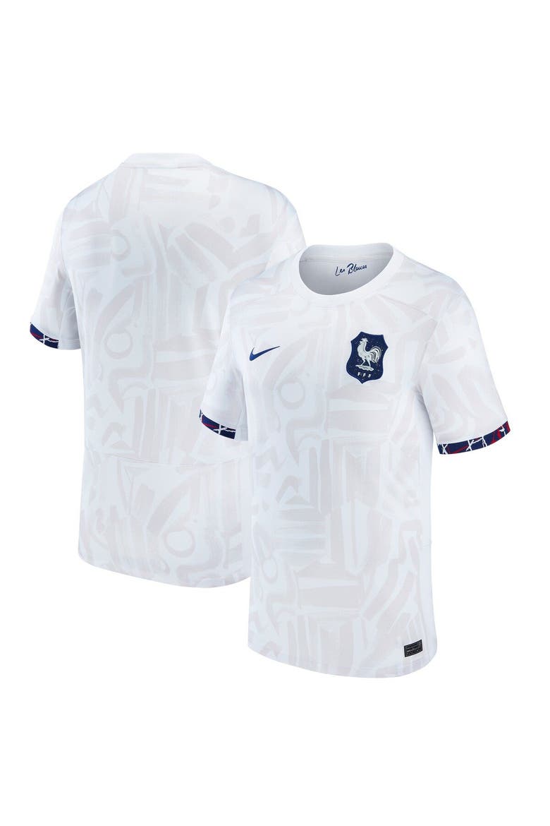 Men's Nike White France Women's National Team 2023 Away Stadium Replica Jersey, Main, color, White