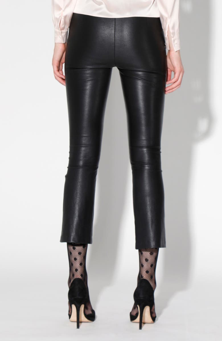 Walter Baker Lori Lamb Leather Crop Pants, Alternate, color, 