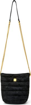 THINK ROYLN Dream Stash Quilted Suede Crossbody Bag