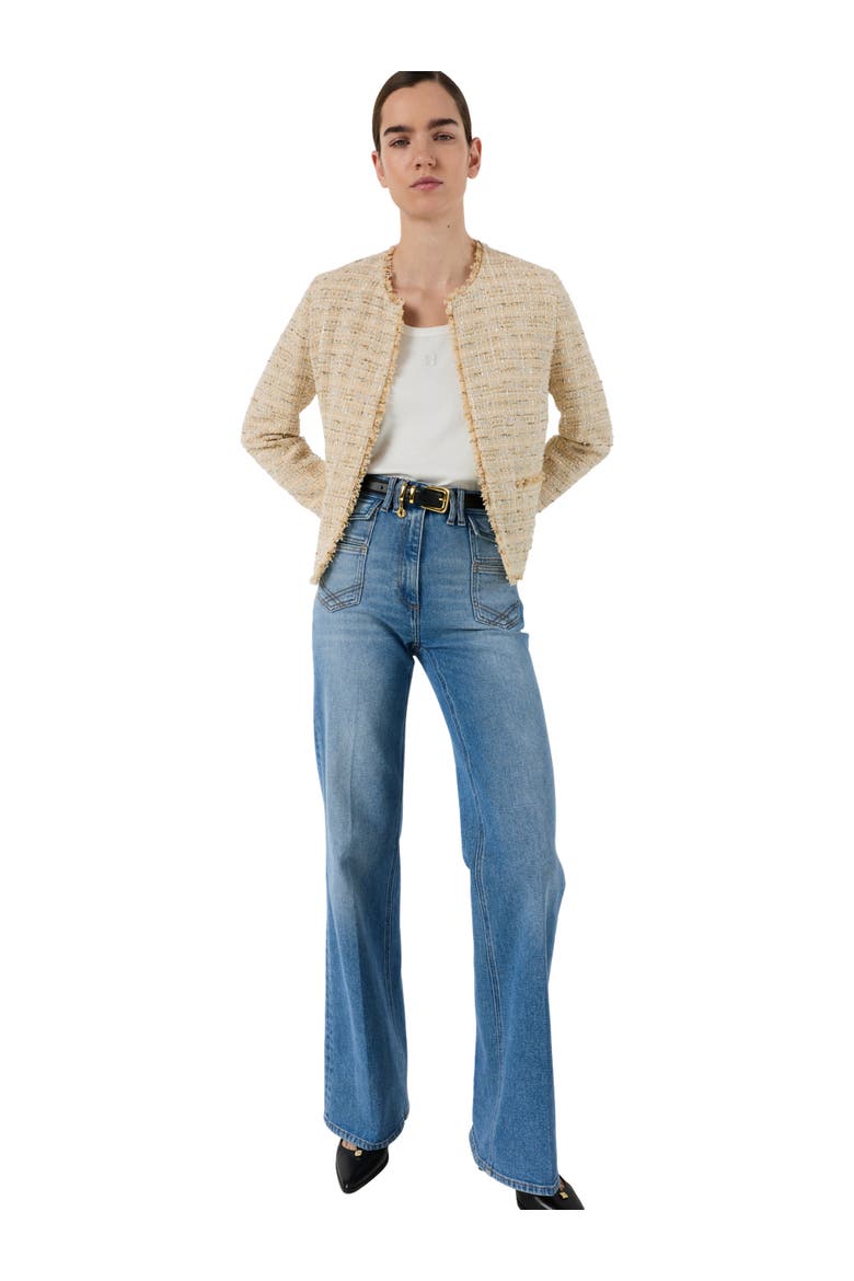Talea Tweed Jacket, Alternate, color, Beige