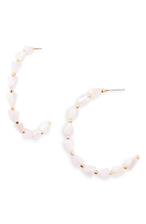 Beaded Hoop Earrings