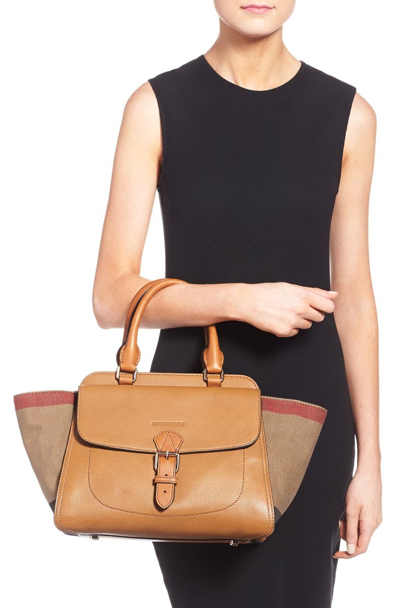 Burberry 'Medium Harcourt' Satchel, Alternate, color,