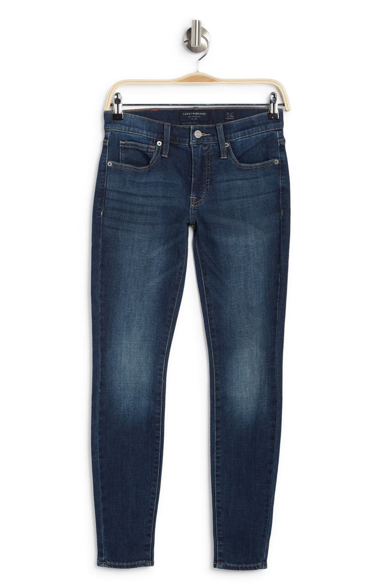 Lucky Brand Ava Skinny Jeans, Alternate, color, Curry