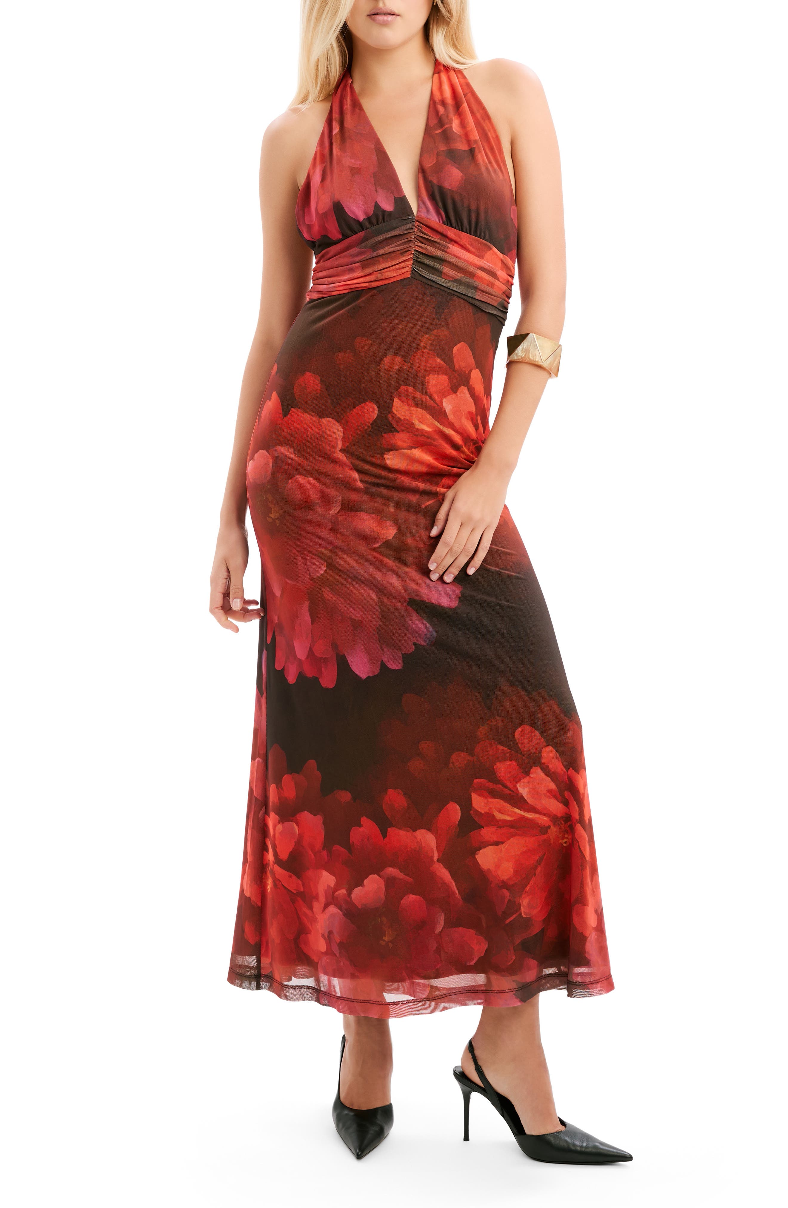 selected RED FLORAL