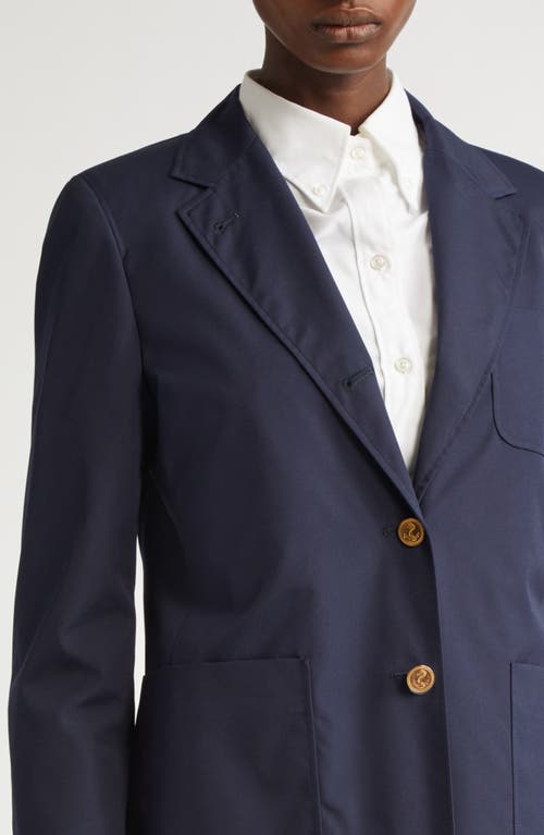 Thom Browne Fit 2 Semiconstructed Sack Jacket In Blue