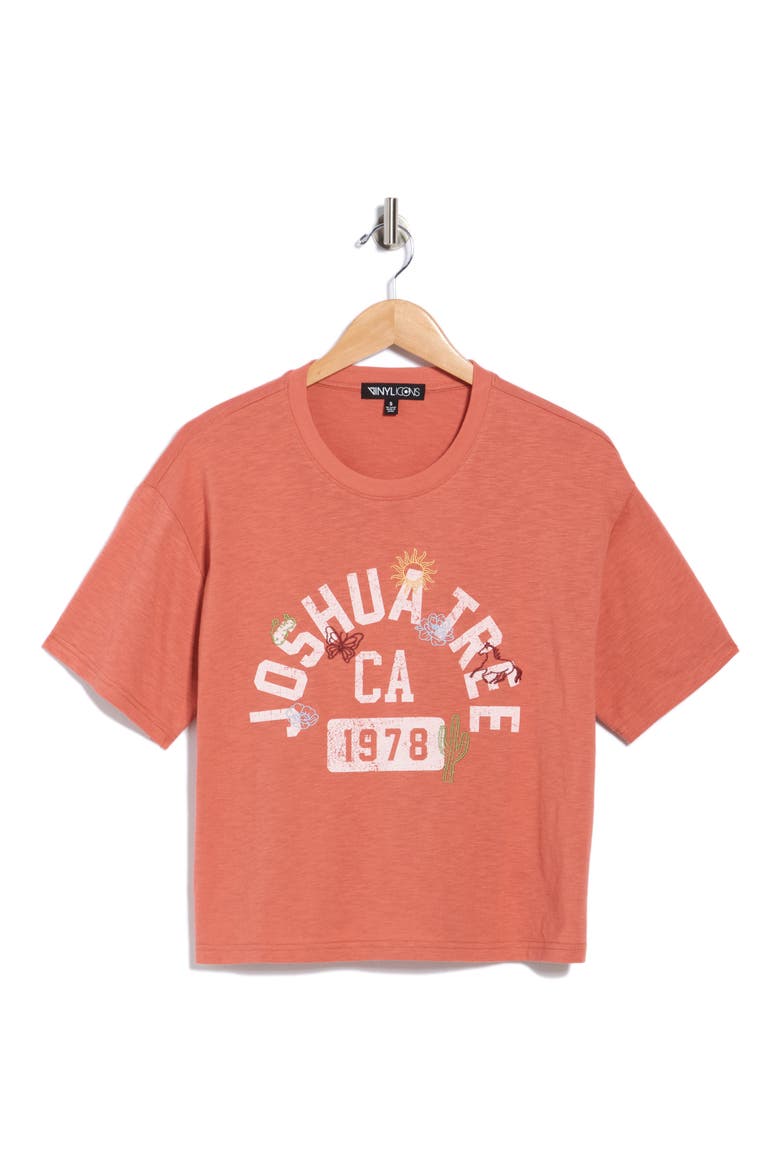 Joshua Tree Graphic Tee, Alternate, color, ORANGE