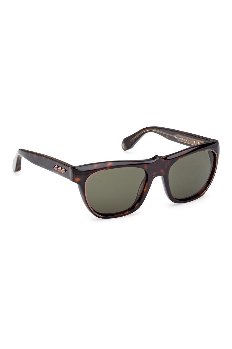 Georges 55mm Square Sunglasses, Alternate, color, HAVANA / BRONZE / ZEISS GREEN