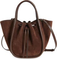 Proenza Schouler Small Ruched Suede Tote