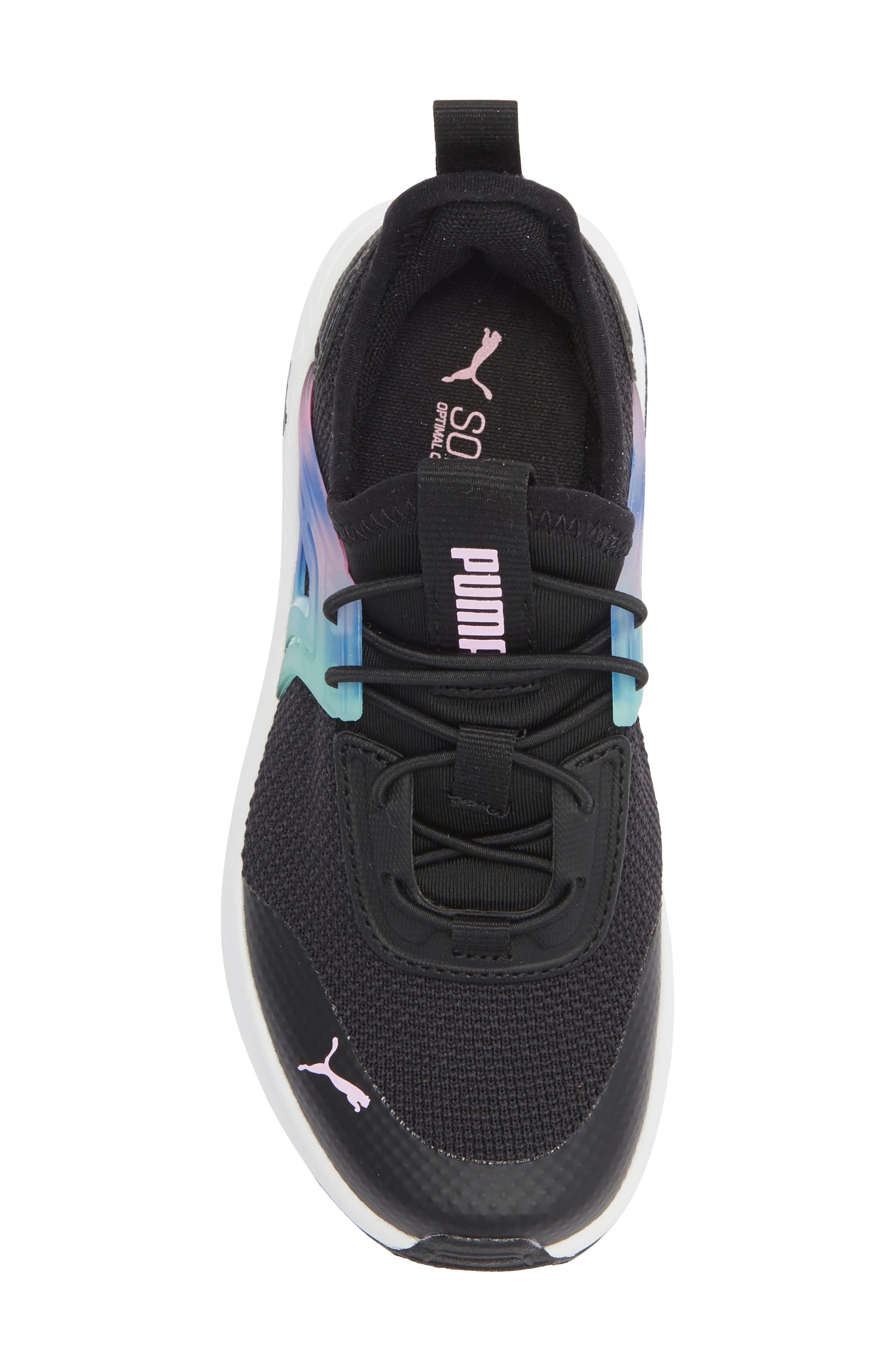 PUMA Kids' Pacer 23 Sneaker, Alternate, color, Puma Black/ Royal/ Mint/ Lilac