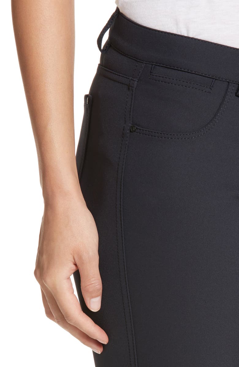 Lafayette 148 New York Mercer Acclaimed Stretch Skinny Pants, Alternate, color, Ink