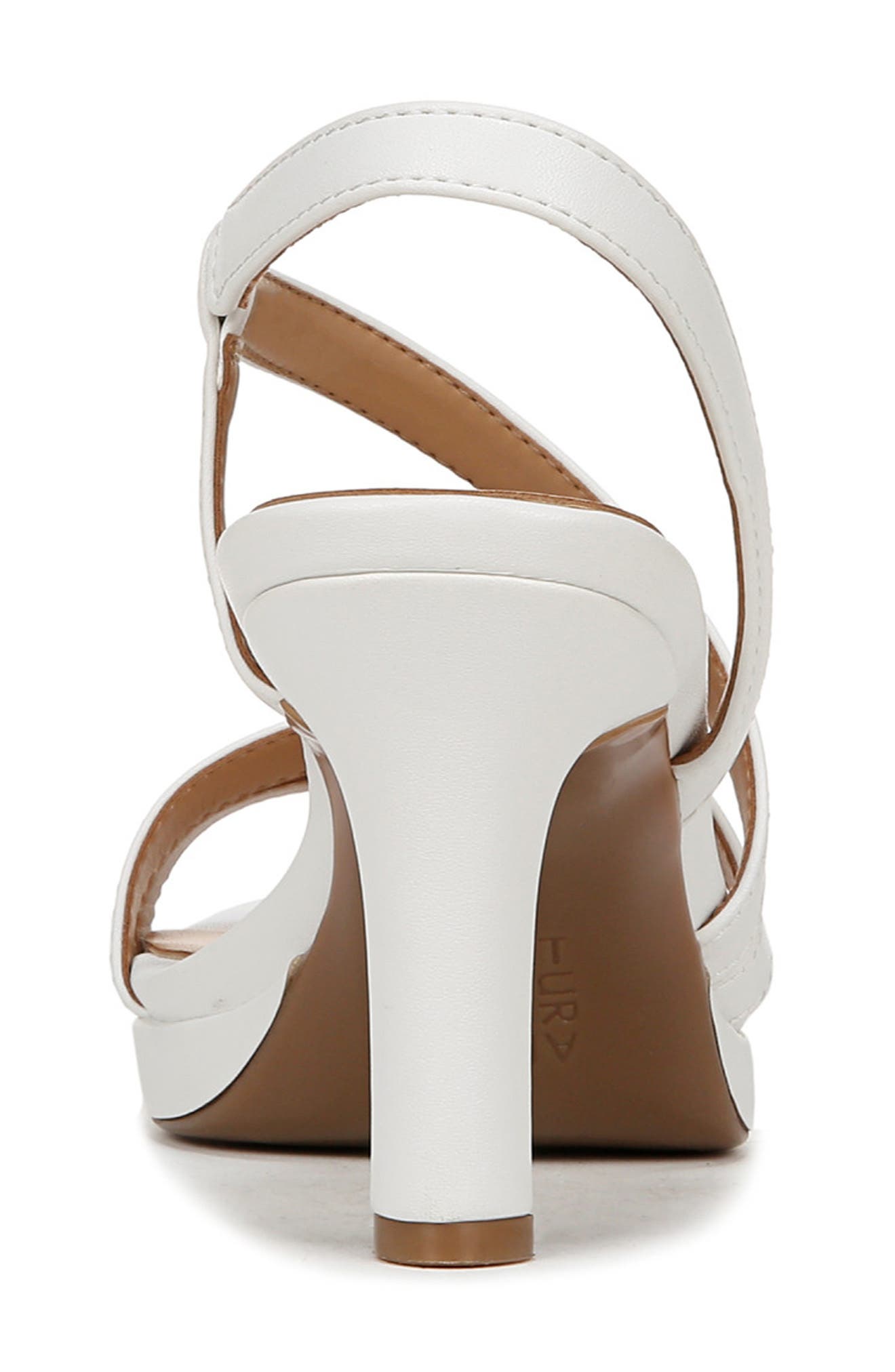 Naturalizer Brenta Strappy Sandal (Women) - Multiple Widths Available, Alternate, color, White Faux Leather