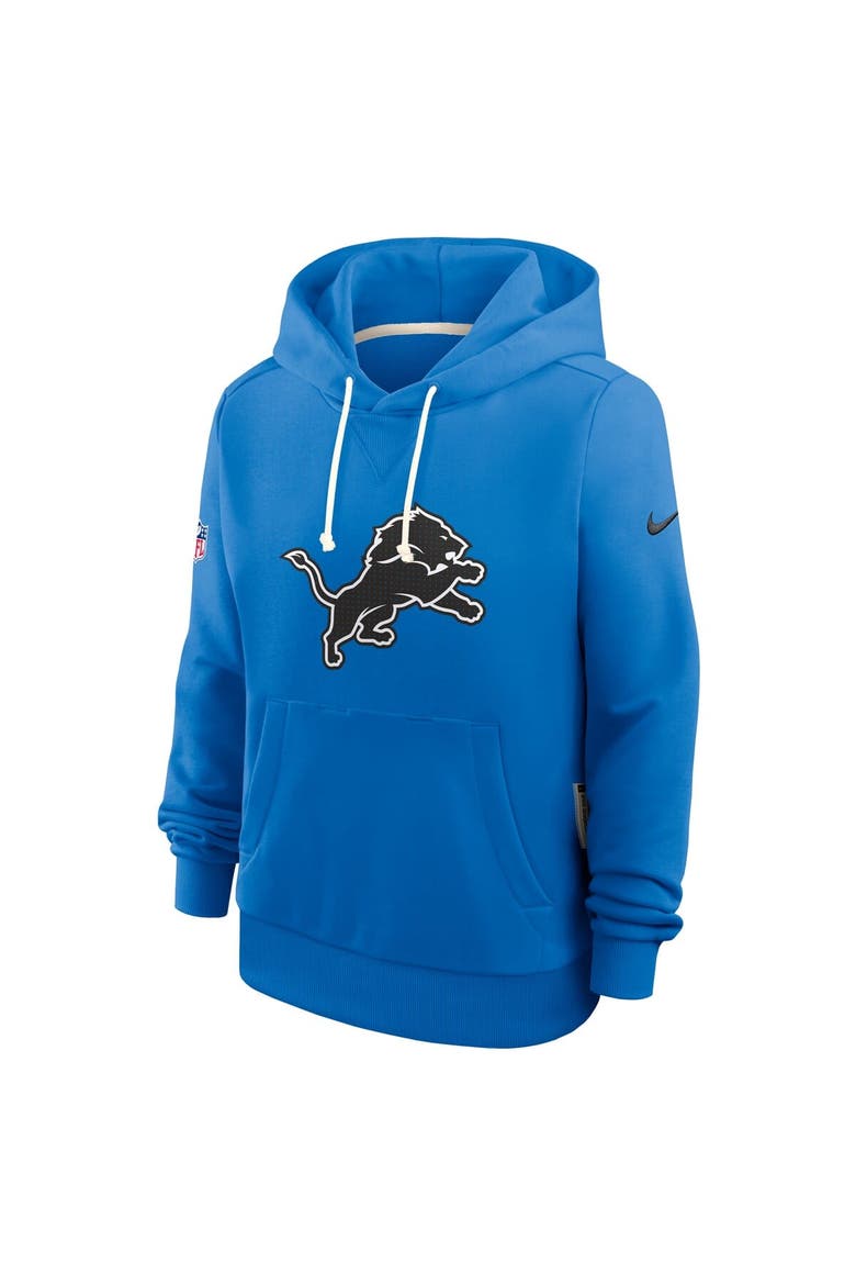 Women's Nike Blue Detroit Lions Sideline Standard Issue Initial Home Dri-FIT Hoodie, Alternate, color, Blue