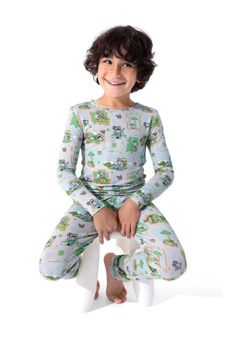 Kids' Minecraft Overworld Dreams Set of 2 Piece Pajamas, Alternate, color, Minecraft Overworld Dreams