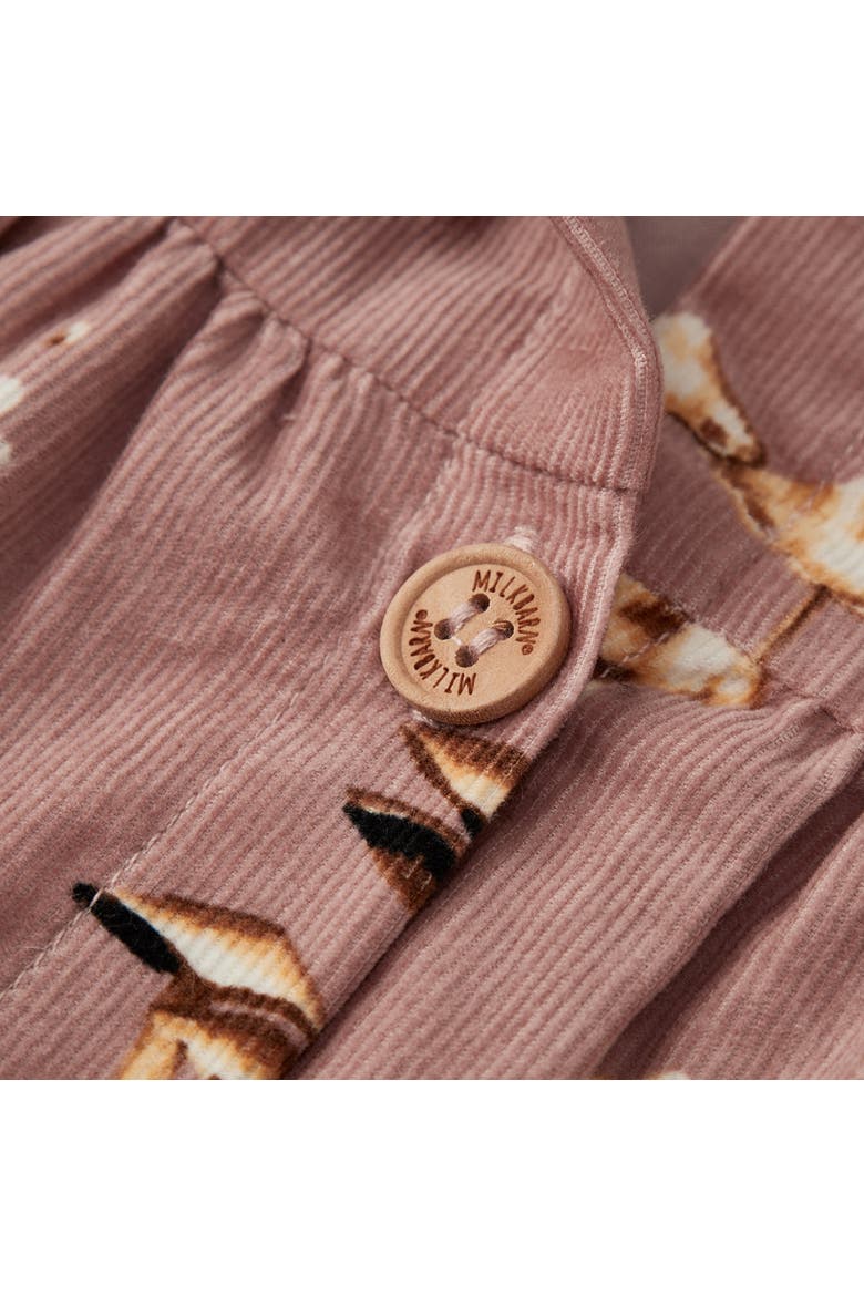 Organic Corduroy Long Sleeve Top, Alternate, color, Mushroom