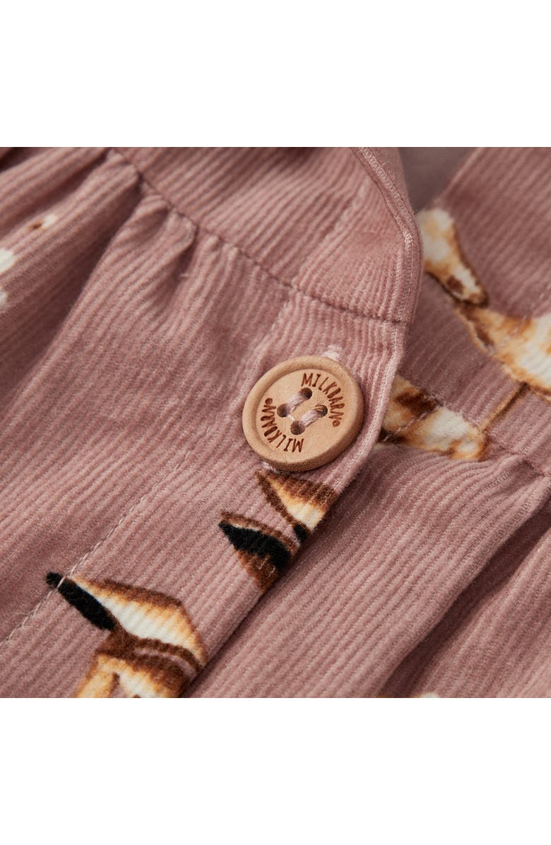 Milkbarn Organic Corduroy Long Sleeve Top, Alternate, color, Mushroom