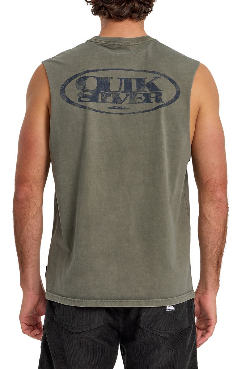 Quiksilver Blends Sleeveless Cotton Graphic T-Shirt, Alternate, color, Grape Leaf