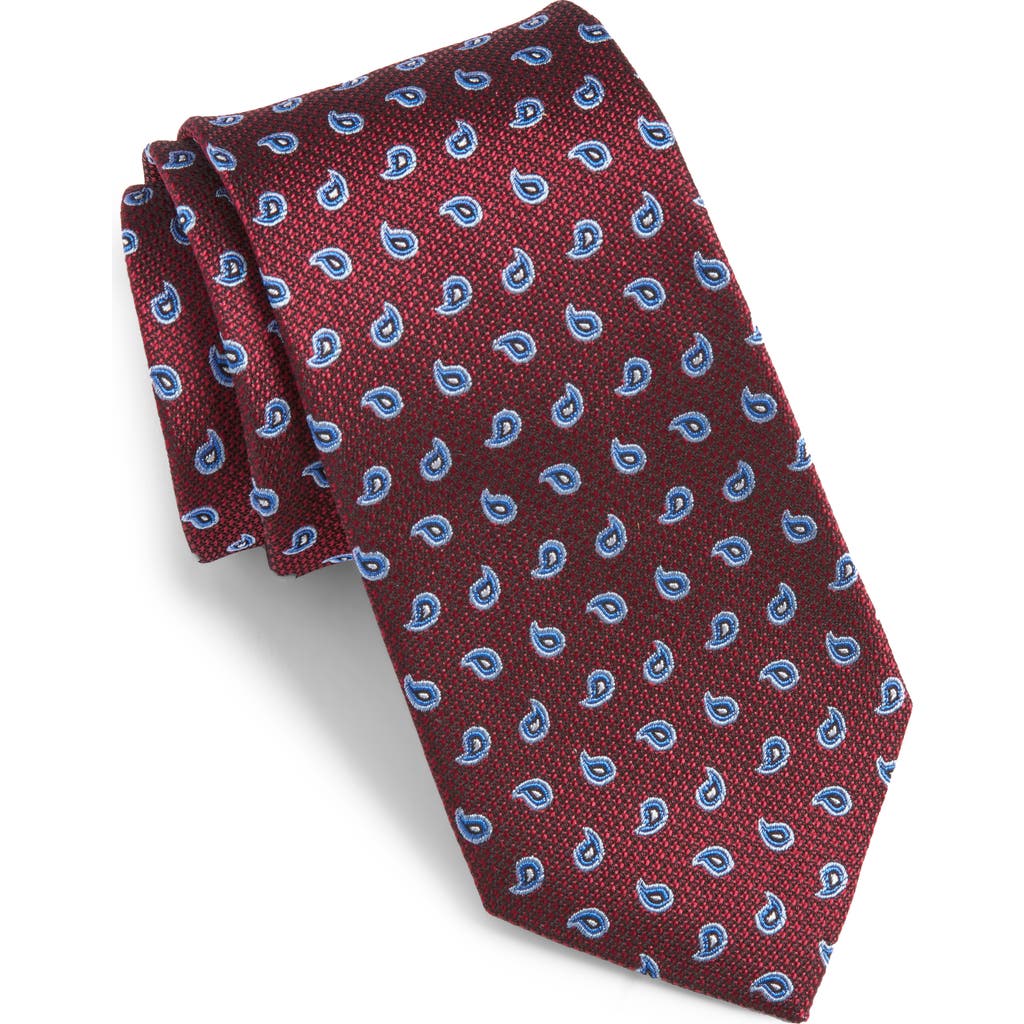 Nordstrom Neat Silk Tie In Burgundy