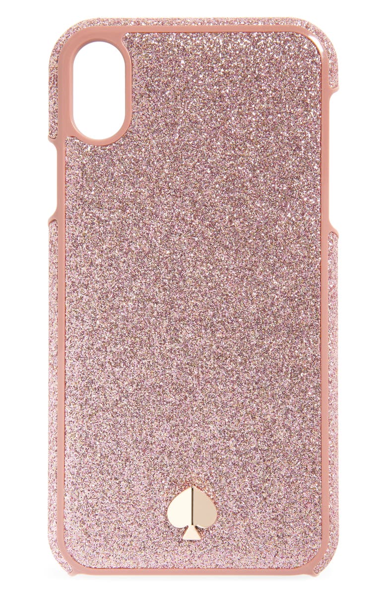 Kate Spade New York glitter iPhone X/Xs/Xs Max & XR case, Main, color, 