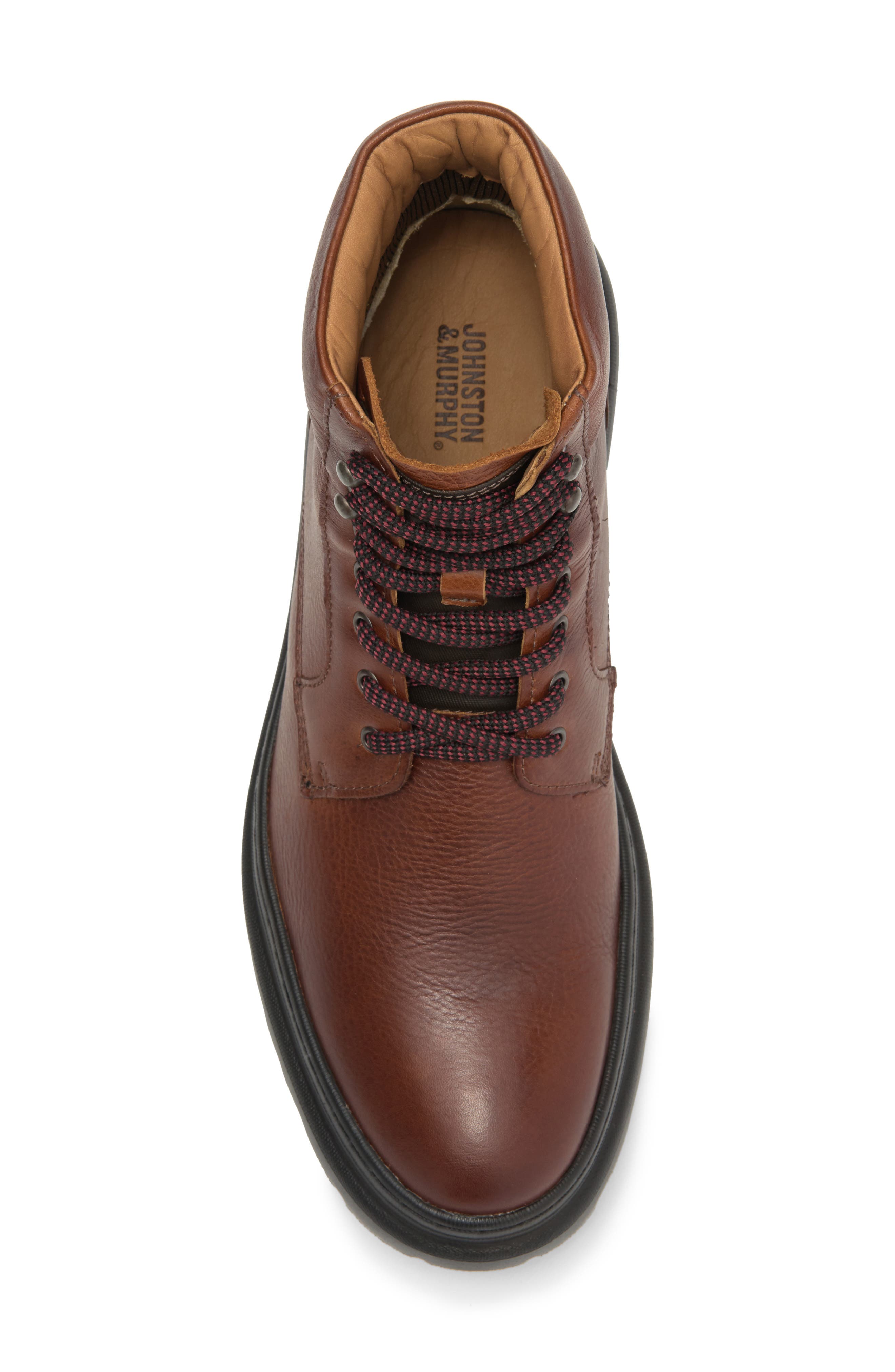 Johnston & Murphy Hutson Plain Toe Boot, Alternate, color, Whiskey