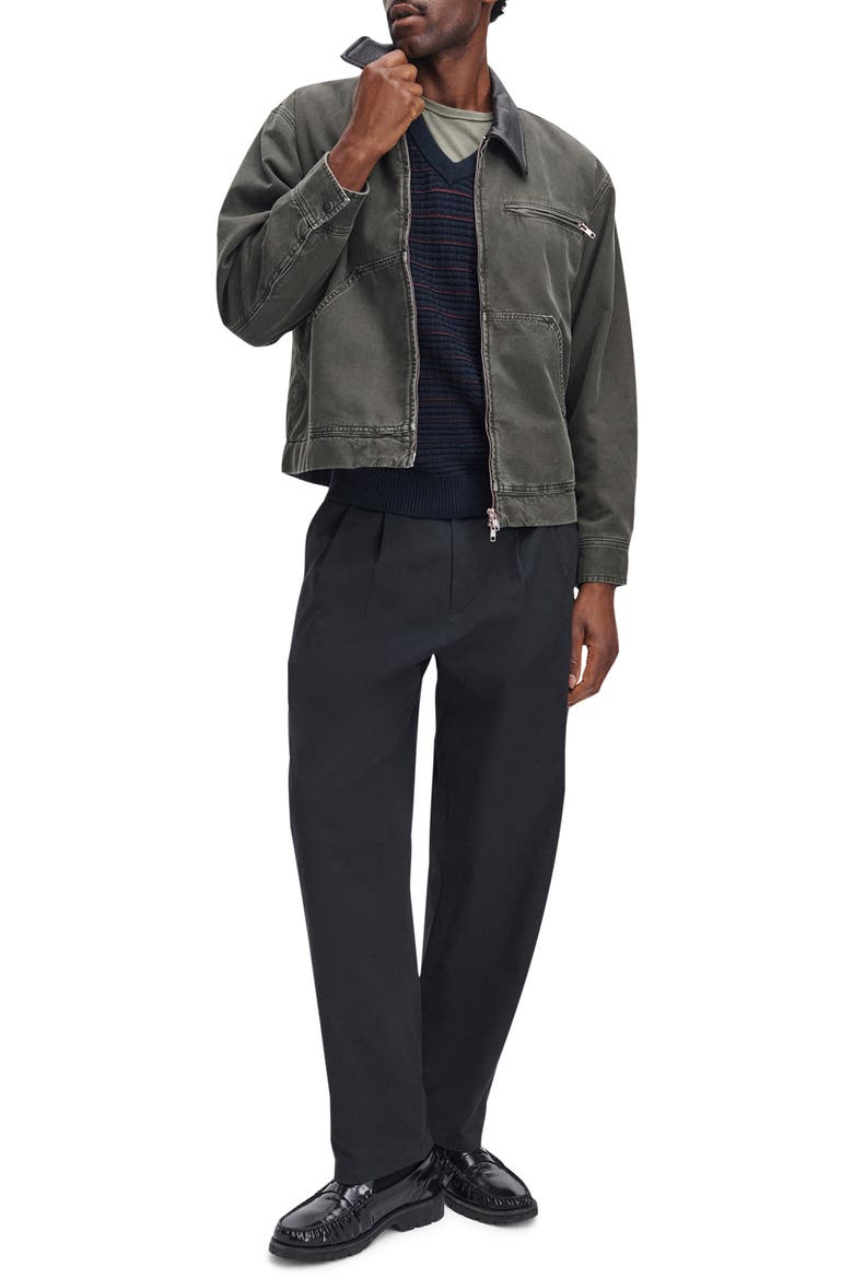 Refined Twill Chinos, Alternate, color, BLACK