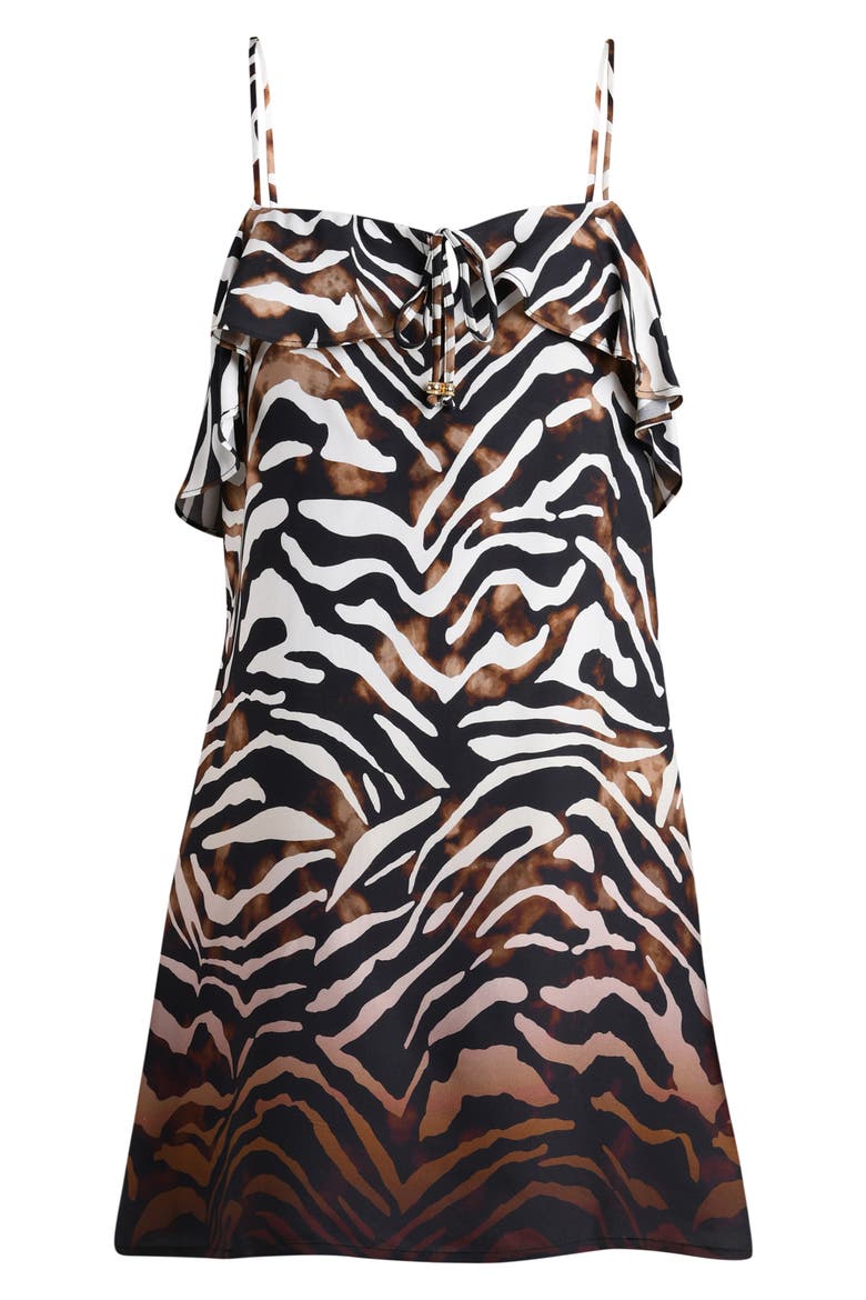 Nightlife Print Cover-Up Minidress, Alternate, color, MULTI