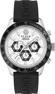 PHILIPP PLEIN Pleinmeter Chronograph Silicone Strap Watch, 44mm