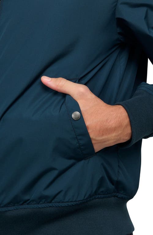 Brooklyn Brigade Floral Reversible Bomber In Navy