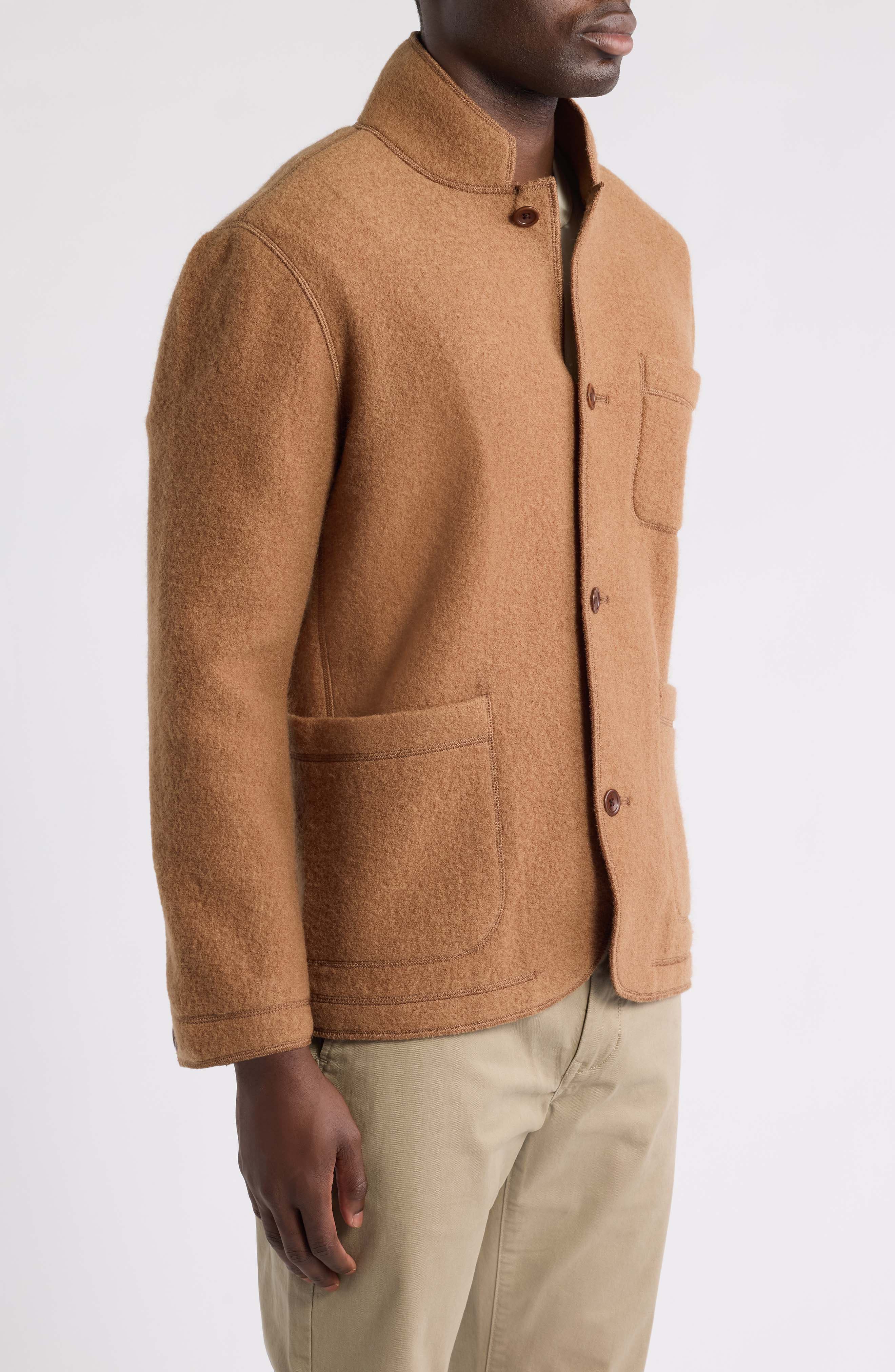 Flint & Tinder by Huckberry Boiled Wool Chore Jacket (Men) | Nordstrom